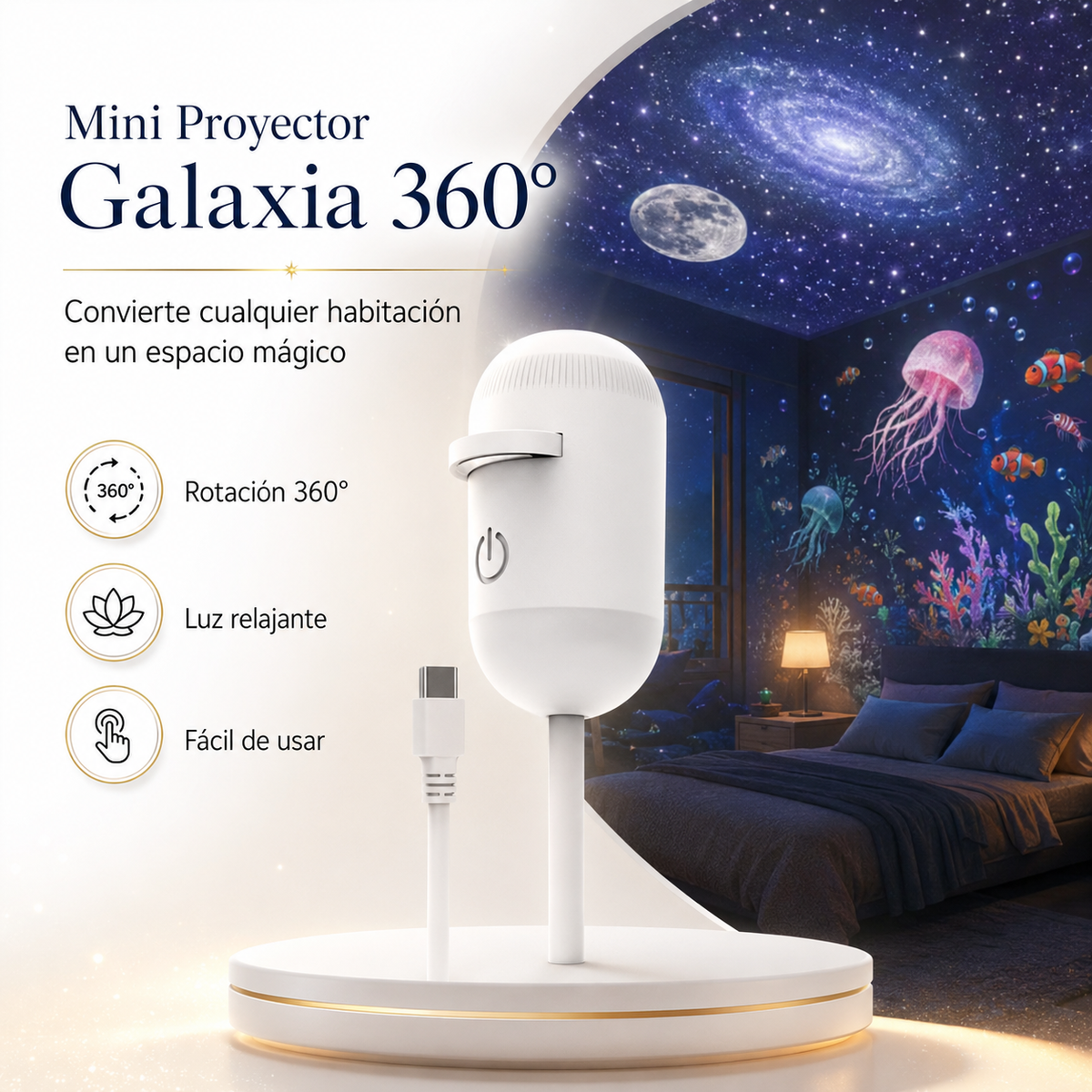 Noche Estelar™ Proyector Galaxia USB
